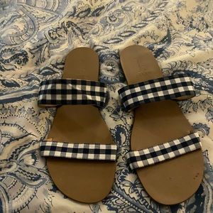 J. Crew Gingham Sandals